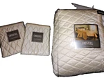 Croscill Harper Lux Diamond Ivory (3P) Queen Bedspread/quilt Coverlet Set. Fixed Price $200.00.