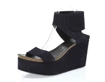 Pedro Garcia Darla Women's Dark Blue Suede Mid-heel Platform Wedges Sz. 41. Fixed Price $262.50.