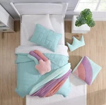 New! 2 Pc Koolaburra Ugg Lulu Kids Canal Blue Twin Quilt & Sham Set Retail $110. Fixed Price $39.98.