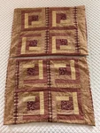 Pillowcases Shams Standard Size 20 X 26 Quilted Log Cabin Victorian Heart Co. Fixed Price $16.99.