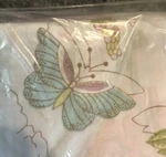 Vintage New Martex Floral Butterfly Twin Bed Fitted & Flat 2PC Sheet Set Nos. Fixed Price $34.94.