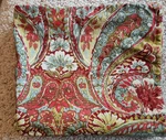 1 Pottery Barn Bella Paisley Euro Shams 24 X Organic Cotton #8. Fixed Price $14.99.
