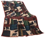Ll Home Patchwork Bear Quilt Decorative Throw Blanket, (60"X50"). Fixed Price $36.60.