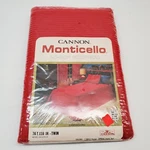 Nos Cannon Monticello 76X110" Twin Fiesta Red No-iron Bedspread 50% Cotton Blend. Fixed Price $27.99.