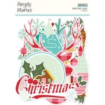 Simple Stories Snow Pine Lodge Big Bits 23PC Ephemera Winter Christmas 23123. Fixed Price $5.36.