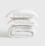 Nwt Quince European Linen Dream Quilt Set King Cal White Msrp $234. Fixed Price $174.99.