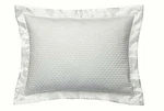 Two Hugo Boss Luxury Ovals Pearl White Cotton Silk Border Standard Sham Set 2PC. Fixed Price $22.00.