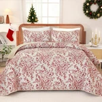 3-PIECE Botanical Bedspread Microfiber Lightweight Coverlet Quilt Set All-season. Fixed Price $41.99.