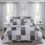 Ycosy Floral Quilt Set Full/queen Size Patchwork Plaid Bedding Flower Rev.... Fixed Price $54.38.