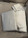 Nordstrom 400 Tc Queen Sateen Sheet Set 100% Cotton Grey Vapor New. Fixed Price $69.99.