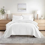 Quilt Coverlet Set All Season Microfiber Modern Ultra Soft Bedding Floral .... Fixed Price $82.55.