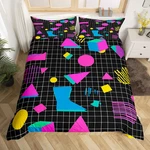 Erosebridal 80S 90S Bedding Set Memphis Pattern Old Fashioned Comforter Cover. Fixed Price $81.30.