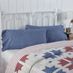 Vhc Celebration King Pillow Case Set 21X36 Americana Farmhouse Bedding. Fixed Price $19.95.