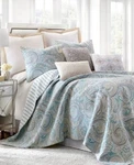 Levtex Spruce Paisley Reversib Teal - King Bed Set. Fixed Price $164.99.
