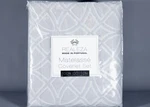 Realeza Bogart Silver/grey Matelasse 100% King Coverlet Set Portugal. Fixed Price $125.00.