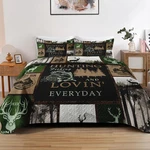 Pamnest Quilt Set King Size, Cabin Deer Animal Tree 3 Pcs Soft Cover Bedding. Fixed Price $88.49.