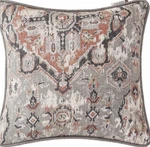 Hiend Carmen Kilim 2PC Euro Sham Grey Sage Rust Bnip. Fixed Price $74.14.