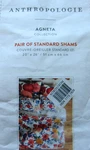 Nwt Anthropologie Agneta Standard Shams In White Floral Cotton Pillow Covers. Fixed Price $62.00.