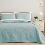Exclusivo Mezcla King Size Bedding Set, Lightweight Aqua Blue Quilts Ki.... Fixed Price $53.34.