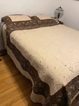 3 Piece Quilted Bedspread Queen King Size Country Look Coverlet Comforter Set. Fixed Price $59.84.