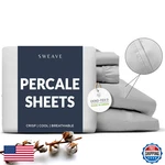 Sweave 100 Cotton Percale Sheets Twin Size - Cool Crisp Hotel Feeling. Fixed Price $65.43.