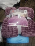 City Mall Mariana Soft Flannel King Comforter Purple Stripe. Fixed Price $60.33.
