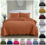 3 Piece Quilted Bedspread Luxury Bedding Set Coverlet Throw + 2 Pillow Shams. Fixed Price $29.99.