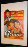 Love The Afternoon Movie Poster -b- Belgium Audrey Hepburn 14X21 Linen Backed. Fixed Price $350.00.