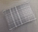 Martha Stewart Collection Plaid Yarn Dye Flannel 1 Standard Shams, White / Gray. Fixed Price $19.00.
