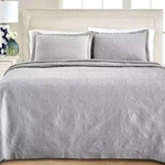 Martha Stewart Collection Floral Matelasse Standard Sham, Gray. Fixed Price $19.99.