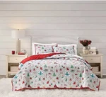 Holiday Icons Quilt Tote Set With 2 Pillow Shams. Fixed Price $60.00.