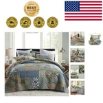365 Days Comfort With Sage King Size Quilt Set - Machine Washable & Elegant. Fixed Price $129.99.
