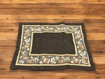 2 Jcp Home Standard Pillow Shams Quilted Chocolate Brown Floral Border Cottage. Fixed Price $20.49.