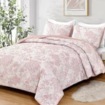 Botanical Reversible Bedspread Set Lightweight Microfiber Coverlet All Season. Fixed Price $50.25.