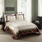 Brooke Quilt Set Full/queen, Red, 3-PIECE. Fixed Price $81.25.