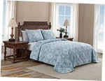 - Quilt Set, Reversible Cotton Bedding With Queen Turtle Cove Caribbean Blue. Fixed Price $112.05.