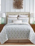 Nwt Southern Living Lyric Green Blue Floral Full Queen Quilt & Shams Set 3PC. Fixed Price $129.99.