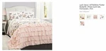 Lush Decor Flutter Butterfly 3-PIECE Set, Cute Quilted Bedspread (full/queen). Fixed Price $45.00.