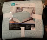 Solid Mink Quilt Mainstays Twin Teal Haze Easy Care Machine Wash. Fixed Price $14.99.