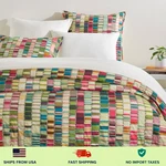 Pine Cone Hill Penelope Stripe Coverlet, Multi. Fixed Price $200.00.