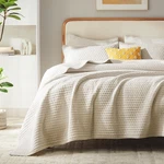 Luxury Velvet Quilt Set King Size 98''X106'', Ultra-soft Striped Channel Comfort. Fixed Price $207.99.