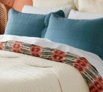 One Opalhouse Jungalow Scallop Edge Quilt King Pillow Sham Brand New Teal Blue. Fixed Price $49.99.