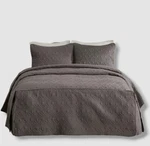 Madison Park Gray Quebec Open Corner Pleated 3-PCS Quilted Bedspread Set, Queen. Fixed Price $78.30.