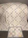 Pinwheel 1 Sham 78X78 Hand Quilted Scalloped Edges. Fixed Price $54.09.