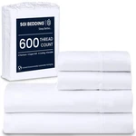 Queen Set 100% Egyptian Cotton For Size Bed, 600 Thread .... Fixed Price $88.79.