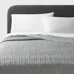 King Tencel Quilt Light Teal Green - Threshold. Fixed Price $39.09.