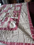 Martha Stewart Vtg Petal Floral Red Twin Quilt/blanket Cotton Country. Fixed Price $69.99.