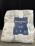 Beach Bliss 3-PIECE Gray Graphic Cotton Full/queen Quilt Set. Fixed Price $68.00.