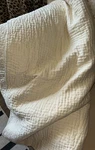 $895 Yves Delorme Paris Beige 62X62 Throw Coverlet Luxury 100% Silk Backing. Fixed Price $85.00.