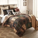 Donna Sharp Brown Bear Cabin 4-PC King Comforter Set Rustic Lodge Tan Bedding. Fixed Price $99.95.